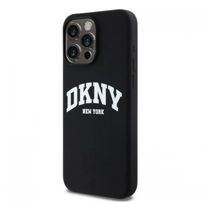 DKNY - DKNY iPhone 13 Pro Max Mobilskal MagSafe Silikon Vit Logo