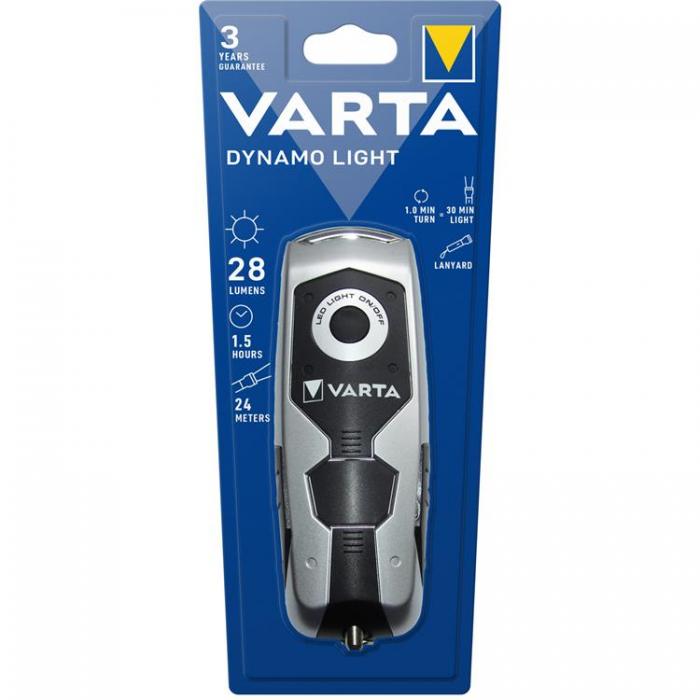 VARTA - Varta Dynamo Light Vevficklampa 28 lm - Silver