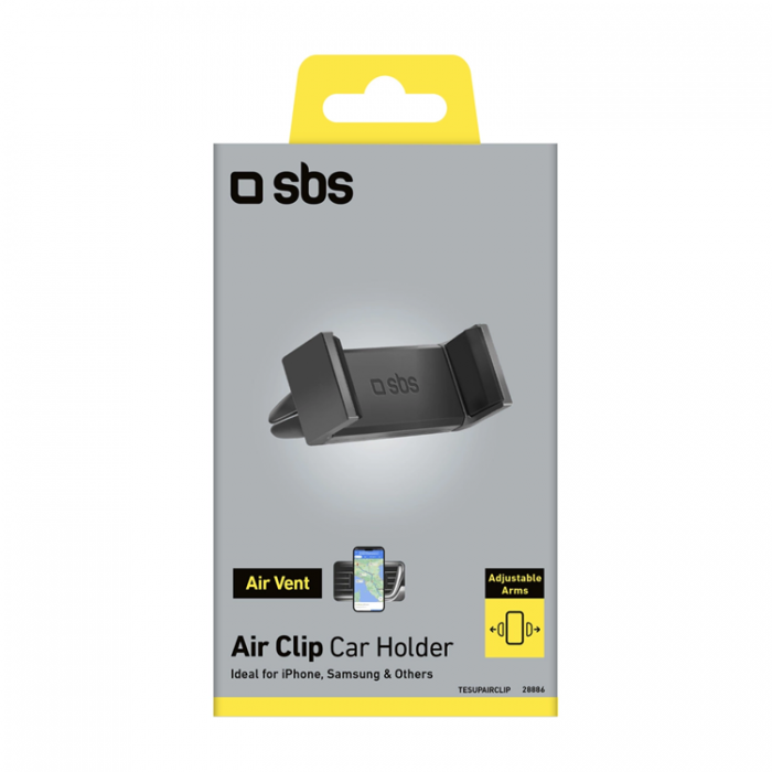 SBS - SBS Smartphonehllare Fr Luftventil TESUPAIRCLIP - Svart