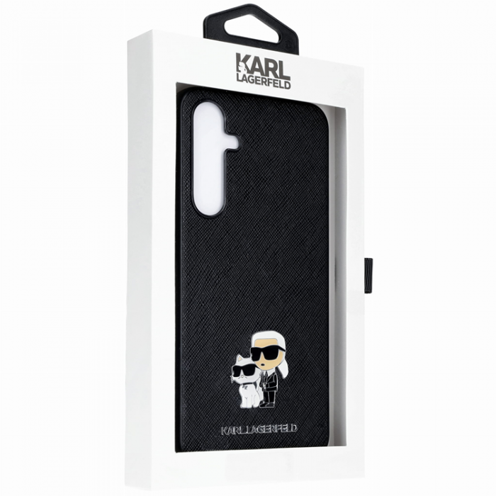 KARL LAGERFELD - Karl Lagerfeld Galaxy A55 Mobilskal Saffiano Karl&Choupette Pin