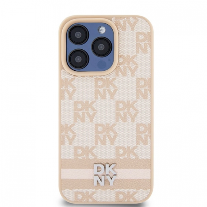 DKNY - DKNY iPhone 14 Pro Max Mobilskal Lder Checkered Mono Pattern