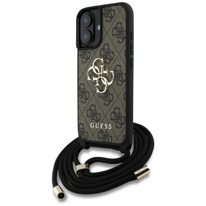 Guess - Guess iPhone 16 Mobilskal Crossbody Big Logo - Brun