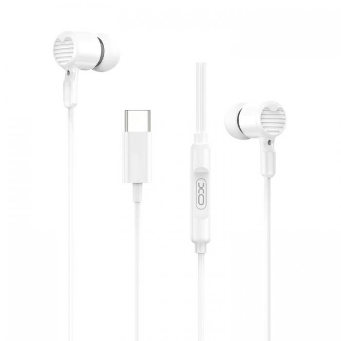 XO - XO In-Ear Trdbundna Hrlurar USB-C EP81 - Vit