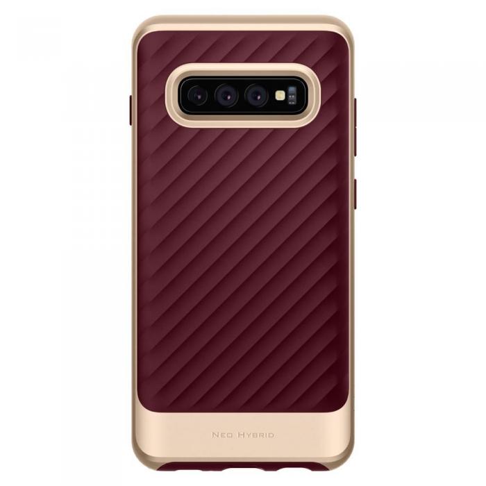 UTGATT5 - Spigen Neo Hybrid Galaxy S10 + Plus Burgundy