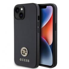 Guess - Guess iPhone 15 Mobilskal Strass Metal Logo - Svart