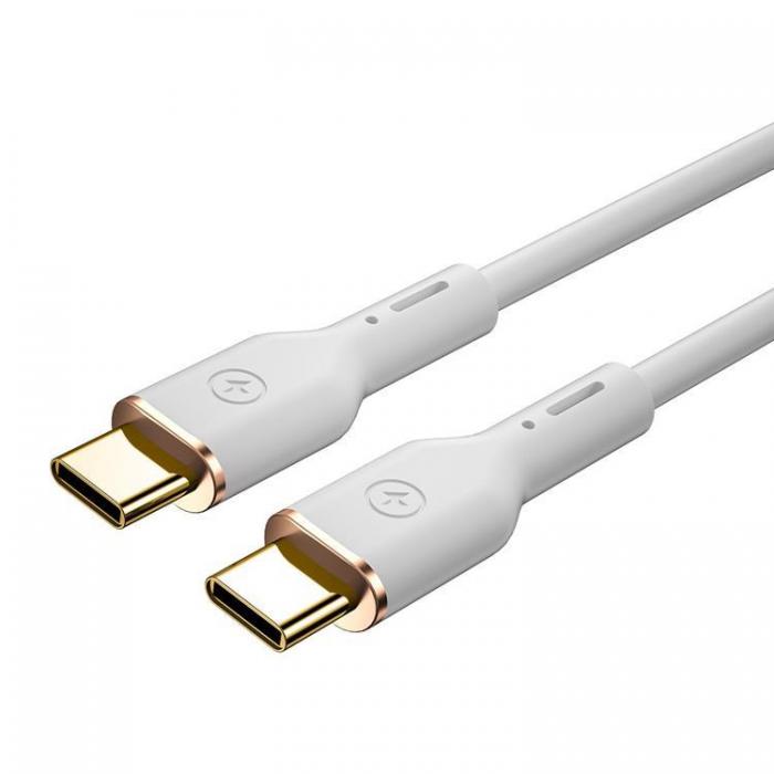 WIWU - WIWU USB-C Till USB-C 100W Kabel 1.2m YQ02 - Vit