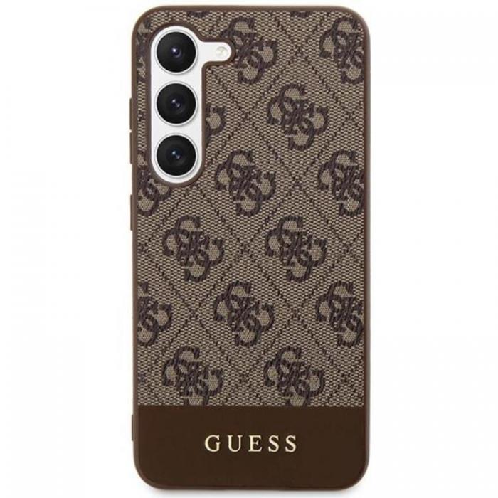 Guess - Guess Galaxy S24 Mobilskal Stripe Collection - Brun