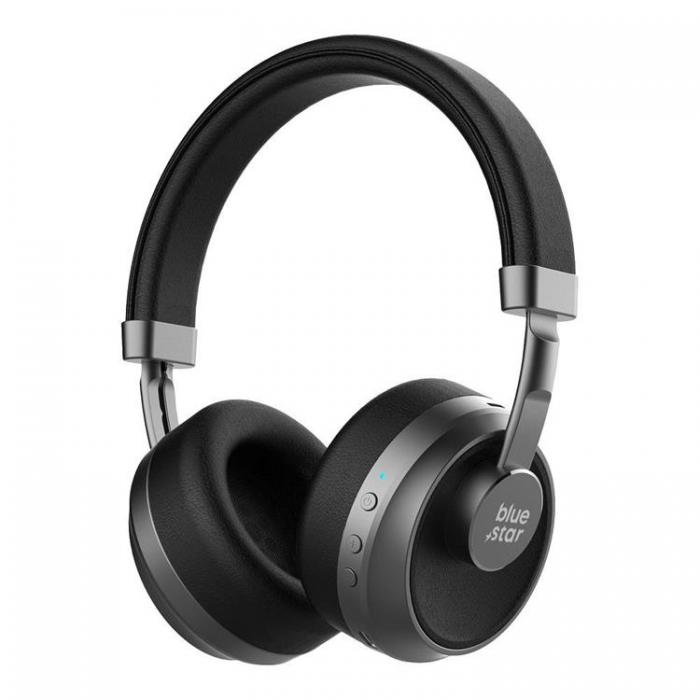 Blue Star - Blue Star Trdlsa Hrlurar Over-Ear Bluetooth - Svart