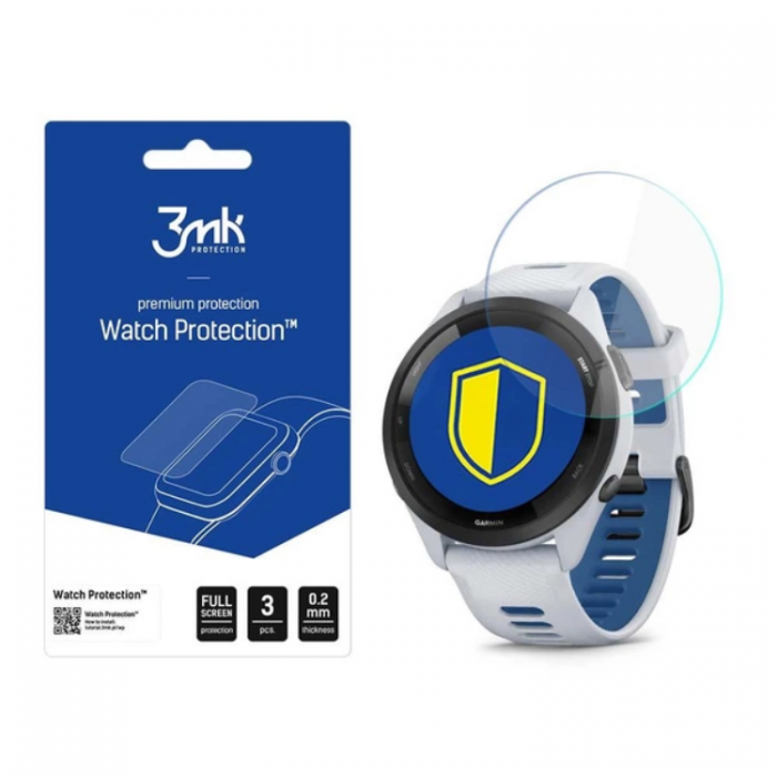 3MK - 3MK Garmin Forerunner 265S Hrdat Glas Skrmskydd Arc Plus