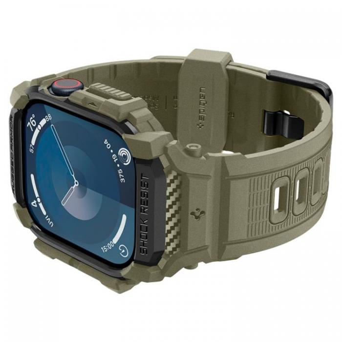 Spigen - Spigen Apple Watch 46mm Series 10 Armband Rugged Armor Pro