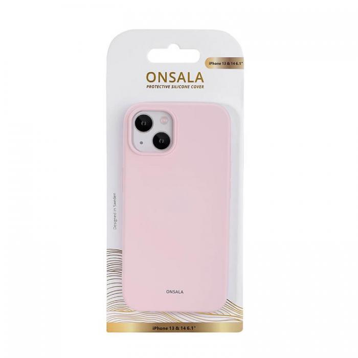 Onsala - ONSALA iPhone 14 Plus Skal Silikon Chalk - Rosa