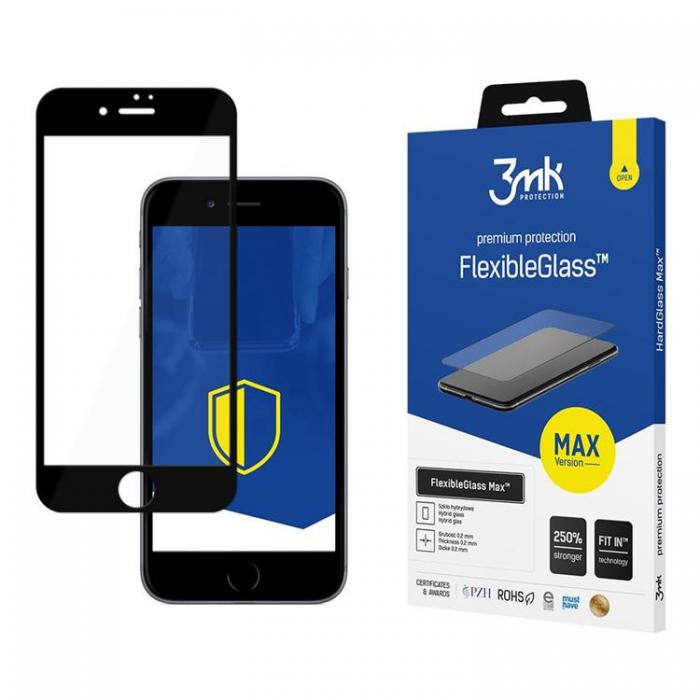 3MK - 3MK FlexibleGlass Hrdat Glas iPhone 7 / 8 - Svart