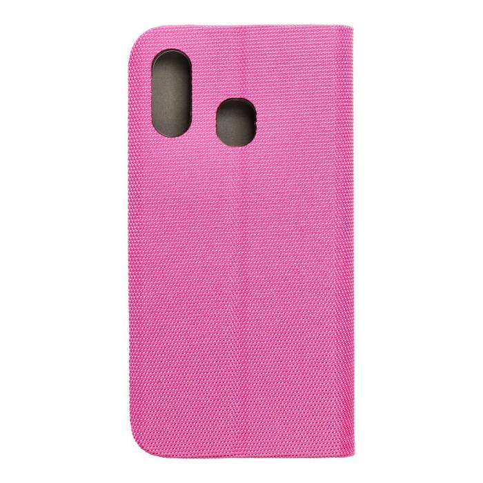 OEM - Galaxy A40 Plnboksfodral Sensitive Nylon Ljus- Rosa