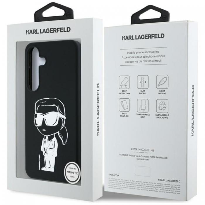 KARL LAGERFELD - Karl Lagerfeld Galaxy S25 Ultra Mobilskal MagSafe Silikon Graffiti Ikonik