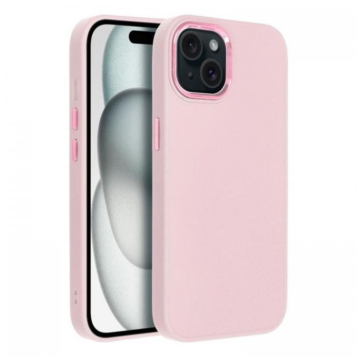 A-One Brand - iPhone 15 Mobilskal Frame - Rosa