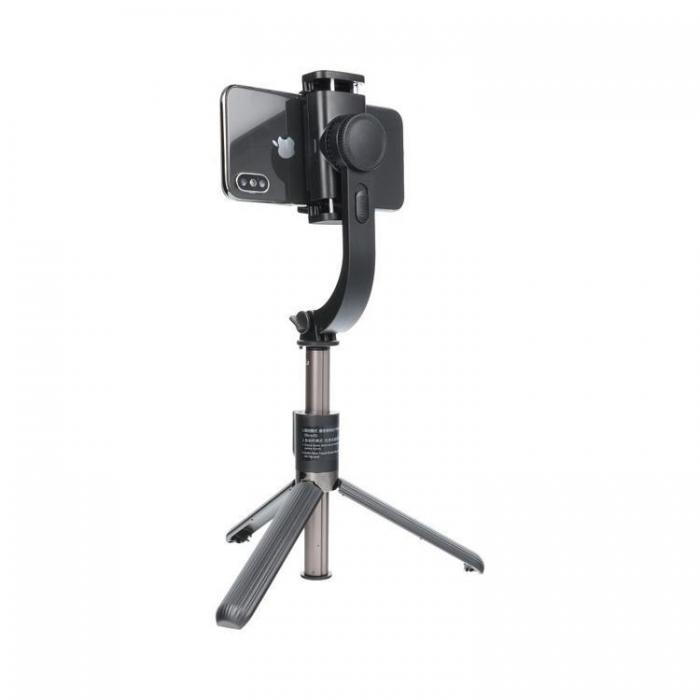 A-One Brand - Combo Selfiestick med Tripod och fjrrkontroll GIMBAL STABILIZER - Svart