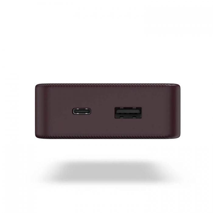 Hama - Hama Powerbank 20000 mAh USB-C/USB-A - Plommon