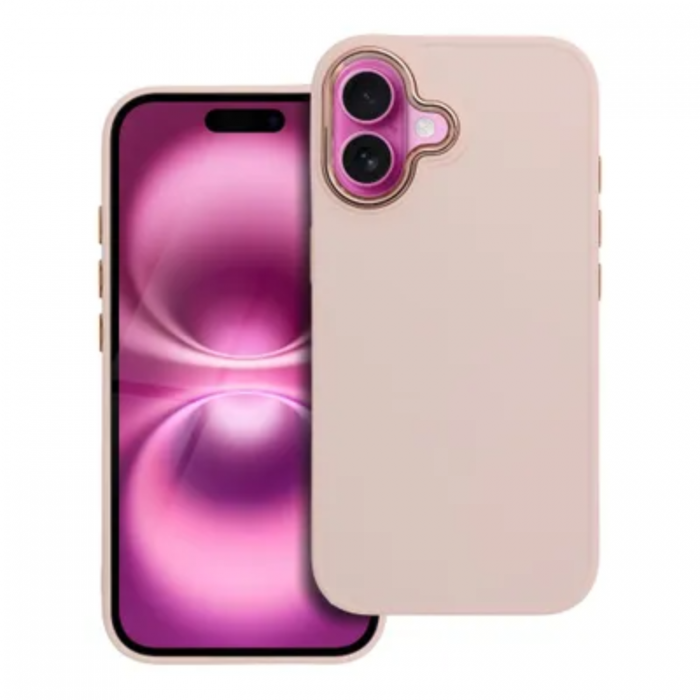 A-One Brand - iPhone 16 Plus Mobilskal Frame - Powder Rosa