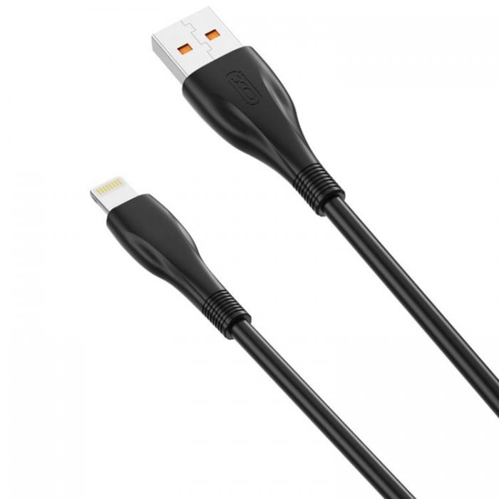 XO - XO USB Till Lightning 1m Kabel 6A NB185 - Svart