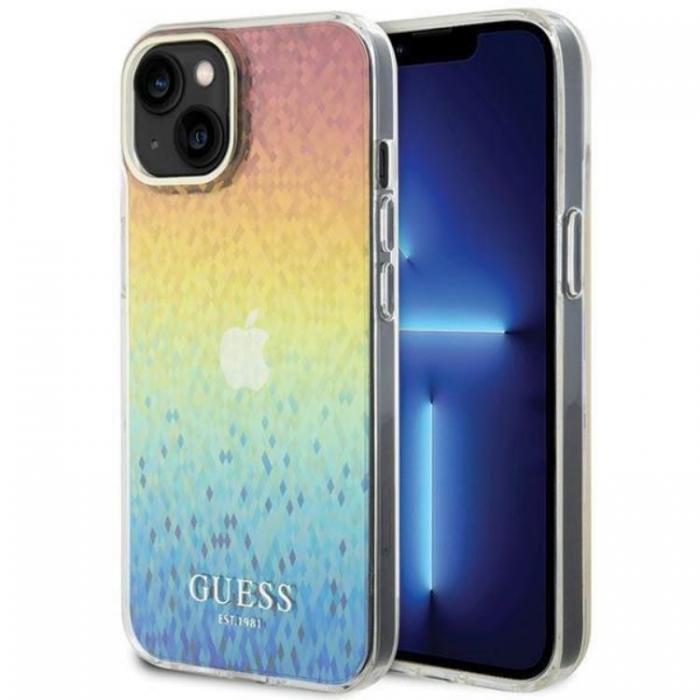 Guess - Guess iPhone 15 Mobilskal IML Mirror Disco Iridescent - Flerfrgad