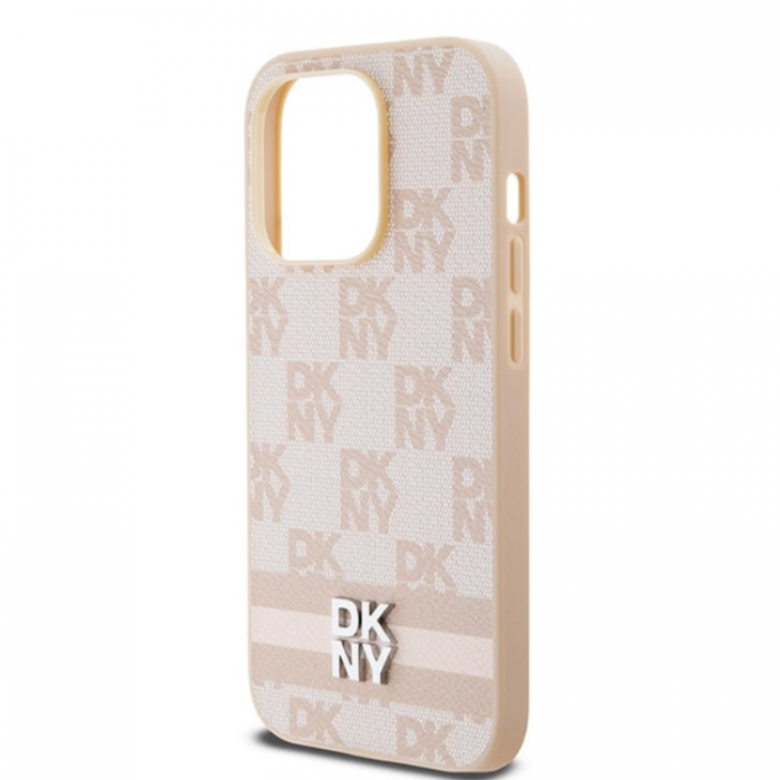 DKNY - DKNY iPhone 14 Pro Mobilskal Lder Checkered Mono Pattern