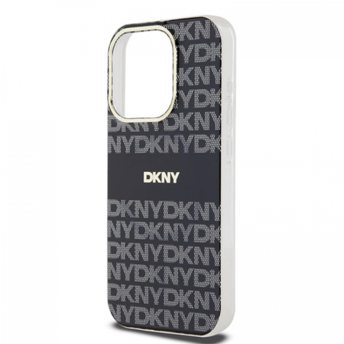 DKNY - DKNY iPhone 15 Pro Mobilskal Magsafe IML Mono & Stripe - Svart