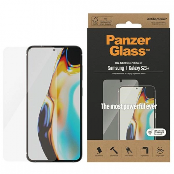 PanzerGlass - SAFE By PanzerGlass Galaxy S23 Plus Hrdat glas Skrmskydd