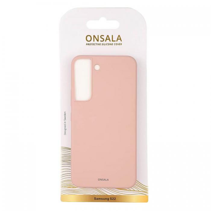 Onsala - Onsala Silikon Mobilskal Galaxy S22 Plus - Sand Rosa