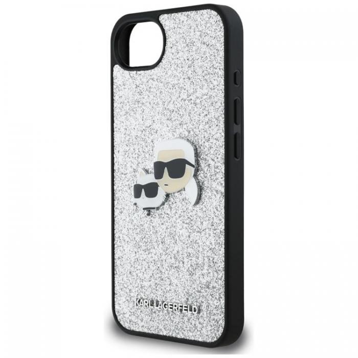 KARL LAGERFELD - Karl Lagerfeld iPhone 16e Mobilskal Fixed Glitter Ikonik Metal