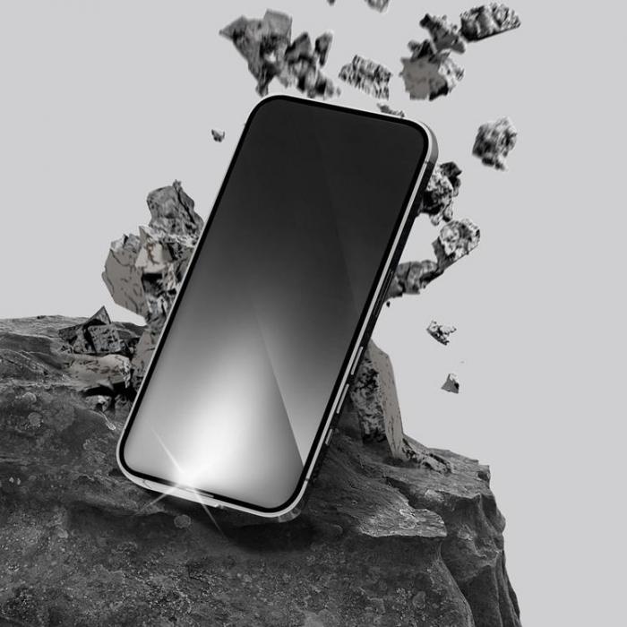 Forcell - Forcell iPhone 13 Pro Max Hrdat Glas Skrmskydd Ultra Clear - Svart