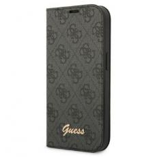 Guess - GUESS iPhone 14 Plånboksfodral 4G Vintage Gold Logo - Svart