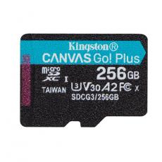 Kingston - Kingston Minneskort 256GB MicroSDXC Canvas Go! Plus Med Adapter