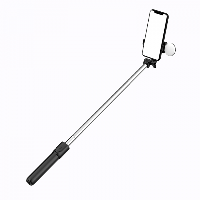 A-One Brand - Selfie Stick WR1YXS Telescopic Tripod 0.71m med Rund Lampa