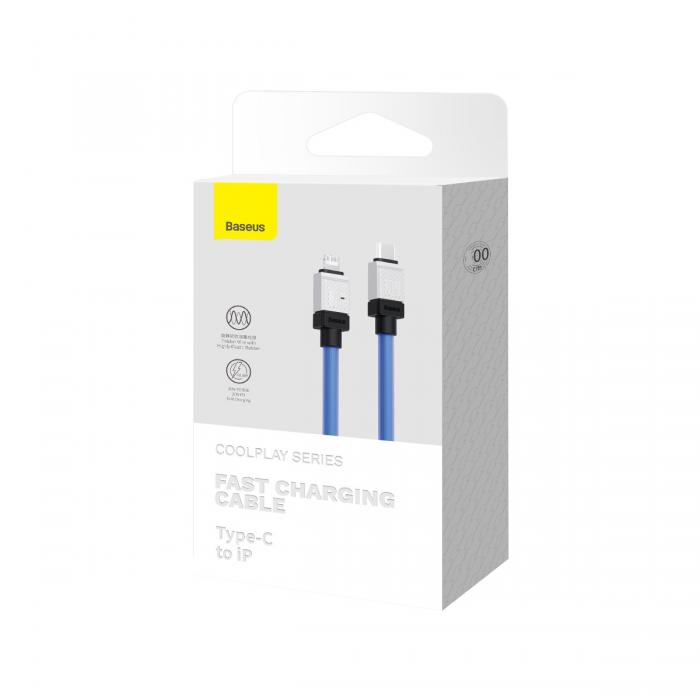 BASEUS - Baseus USB-C till Lightning kabel 20W 2m CoolPlay - Bl