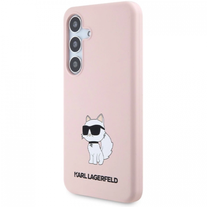 KARL LAGERFELD - Karl Lagerfeld Galaxy S24 Plus Mobilskal Silikon Choupette - Rosa