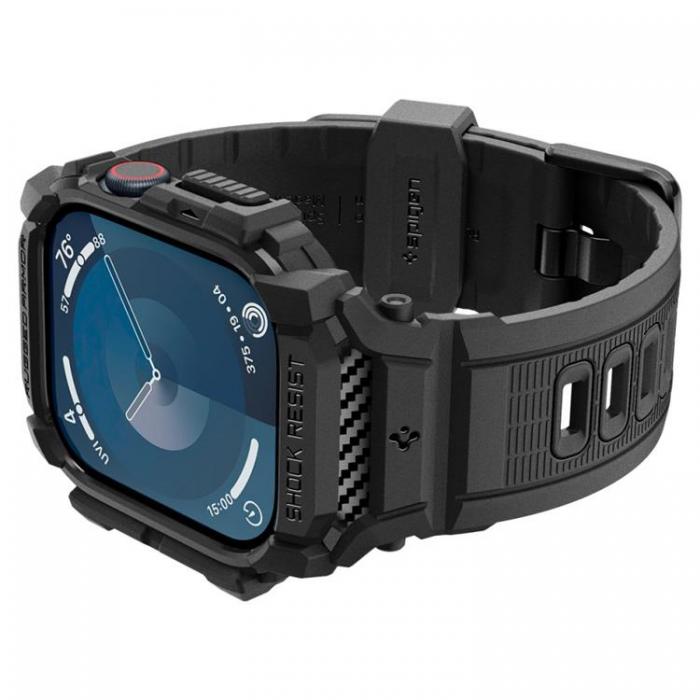 Spigen - Spigen Apple Watch 42mm Series 10 Skal Rugged Armor Pro - Svart