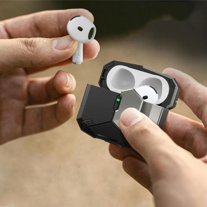 Tech-Protect - Tech-Protect Airpods 4 Skal Matrix - Svart