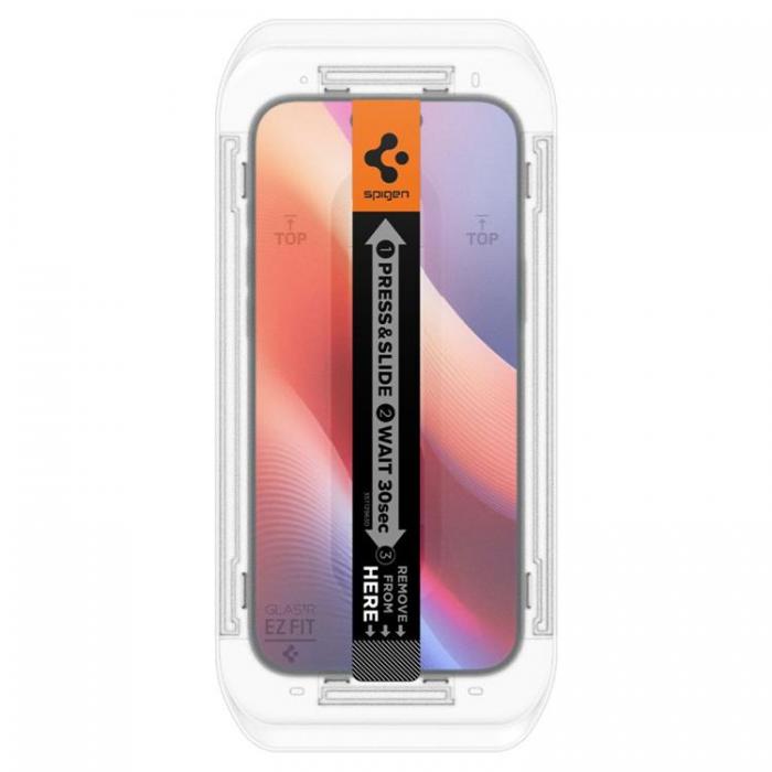 Spigen - [2-Pack] Spigen iPhone 16 Pro Skrmskydd Hrdat glas TR. EZ Fit Privacy