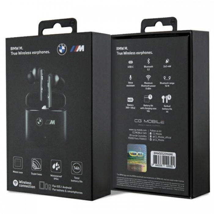 BMW - BMW In-Ear Hrlurar TWS M Collection - Svart