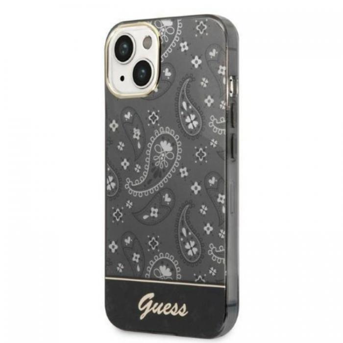 Guess - GUESS iPhone 14 Plus Skal Bandana Paisley - Svart