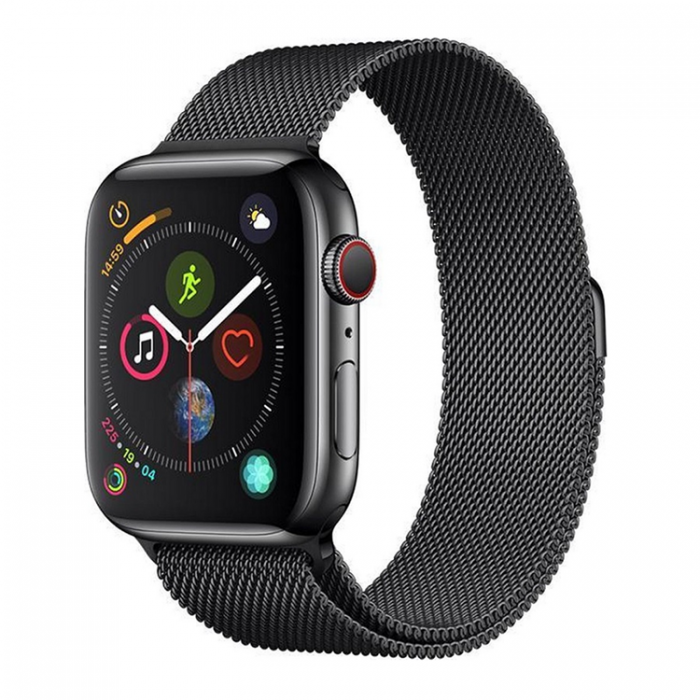 Devia - Devia Apple Watch (38/40/41mm) Armband Milanese - Svart