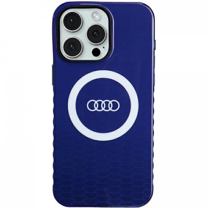 Audi - Audi iPhone 15 Pro Max Mobilskal Magsafe IML Big Logo - Bl