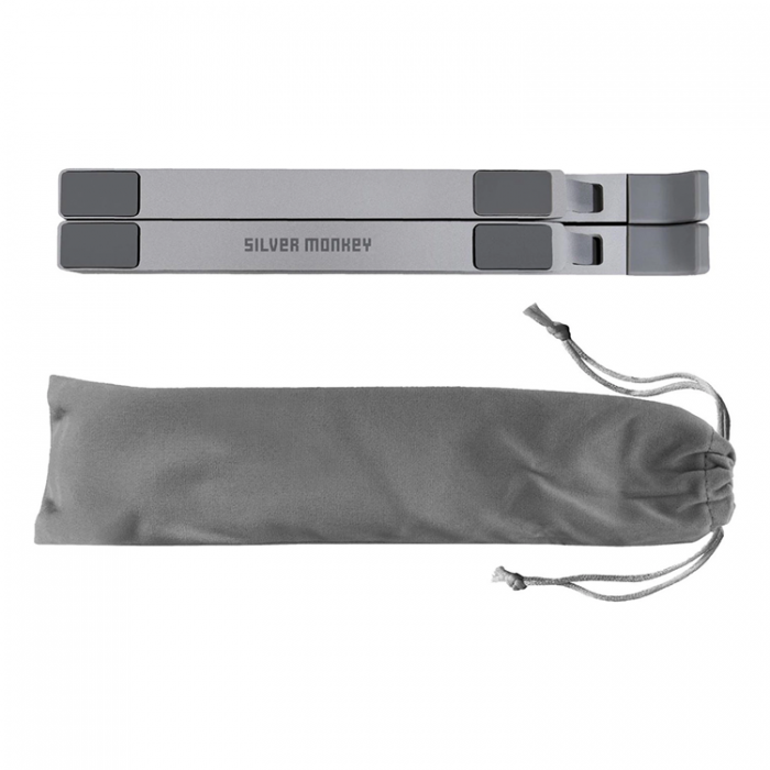 Silver Monkey - Silver Monkey Blanc ergonomiskt stativ fr brbar dator