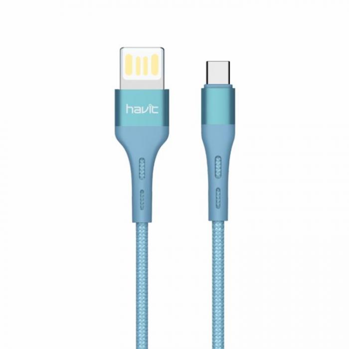 Havit - Havit USB-A till USB-C Kabel 2.1A 1.2m H6113 - Bl