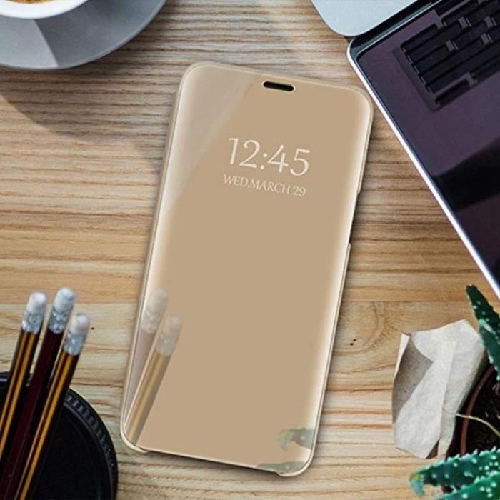 A-One Brand - Galaxy A15 5G/4G Fodral Smart Clear View - Guld