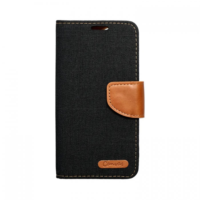 A-One Brand - iPhone 16 Plnboksfodral Canvas - Svart