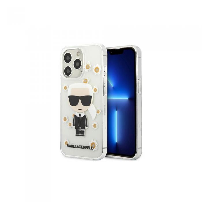 KARL LAGERFELD - Karl Lagerfeld Transparent Flower Iconic iPhone 13 Pro Skal