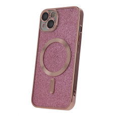 A-One Brand - iPhone 14 Mobilskal MagSafe Glitter Chrome - Rosa