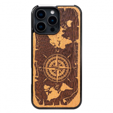 Bewood - Bewood iPhone 16 Pro Mobilskal Compass Merbau