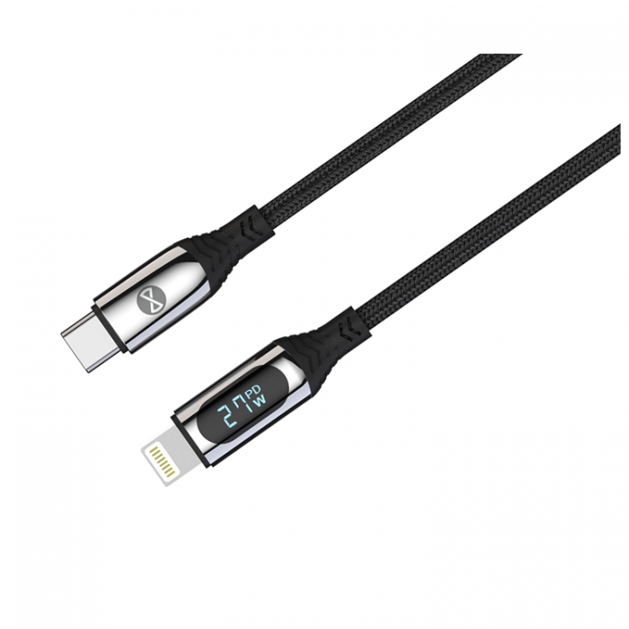 Forever - Forever USB-C till Lightning kabel 27W 1m - Svart